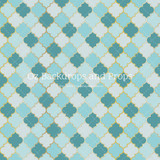 Teal and Gold Tiles