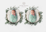 "Greenery Twin Bowls" Digital Backdrop