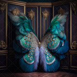 Turquoise Wings Set - Deluxe Fantasy Digital Backdrops