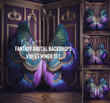 Violet Wings Set - Deluxe Fantasy Digital Backdrops