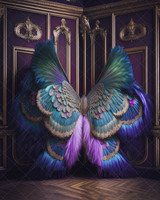 Violet Wings Set - Deluxe Fantasy Digital Backdrops