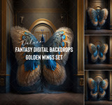 Golden Wings Set - Deluxe Fantasy Digital Backdrops