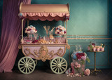 Pretty Pink Tea Cart