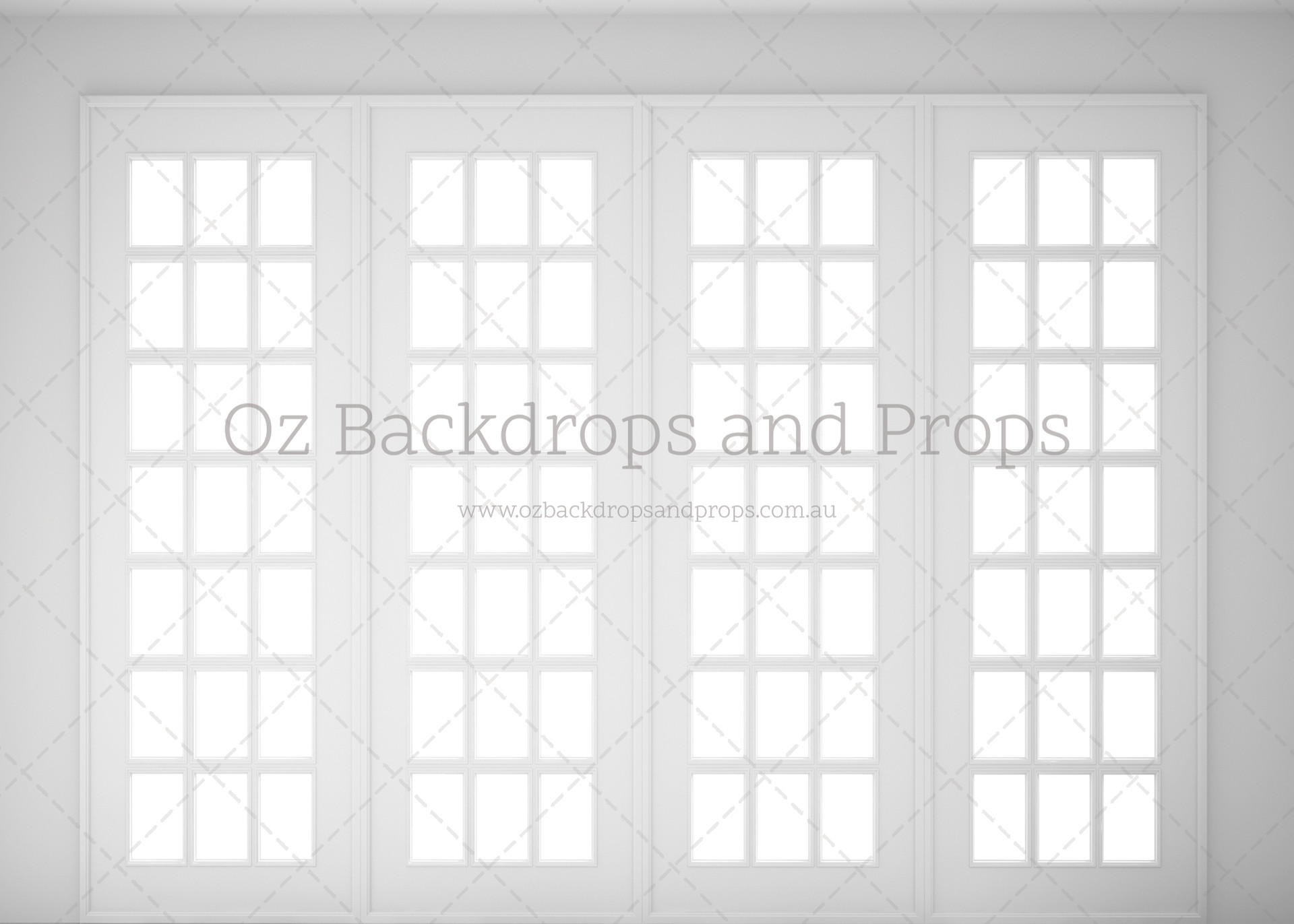 White Window Panes Oz Backdrops & Props Pty Ltd
