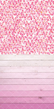 Pink Mosaic & Pink Ombre Wood Two in One