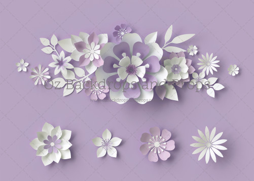 Lilac Paper Flowers