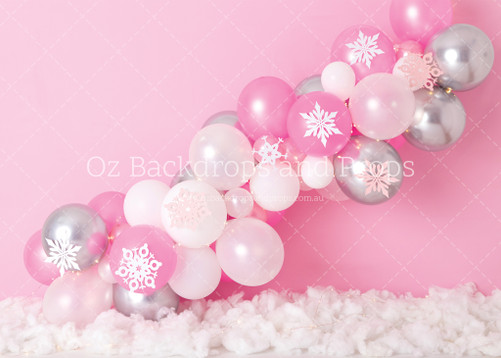 Pink Snowflake Arch