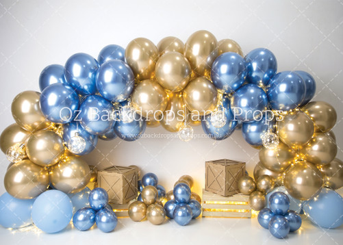 Electric Blue Gold Arch