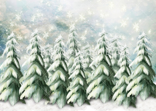 Soft Snowfall Pines