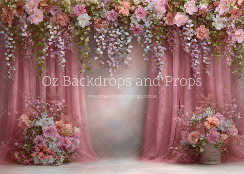 Pastel Floral Curtains