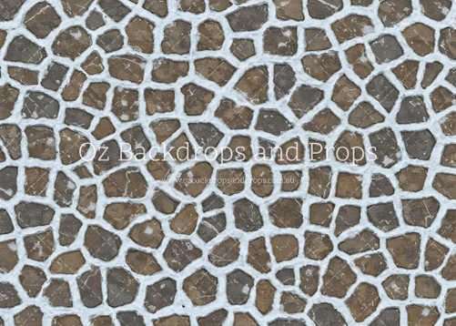 Snowy Outlined Stones Snowy Outlined Stones