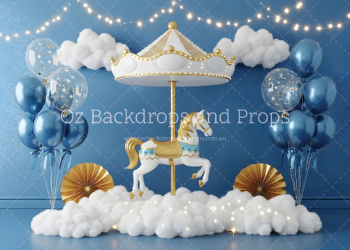 Blue Balloon Carousel