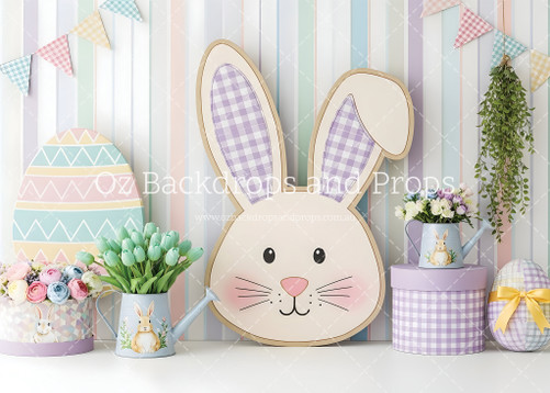 Purple Plaid Bunny