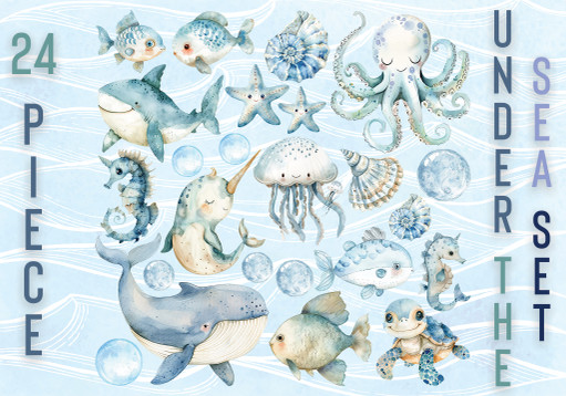 Under the Sea Cutout Set - 5mm Corflute