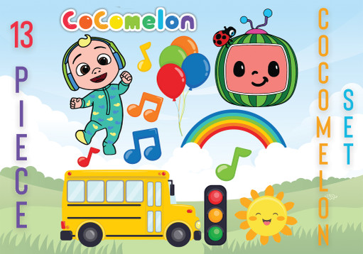 Cocomelon Cutout Set - 5mm Corflute