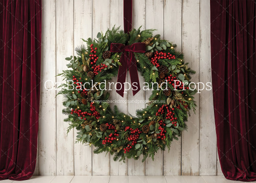 Crimson Velvet Wreath
