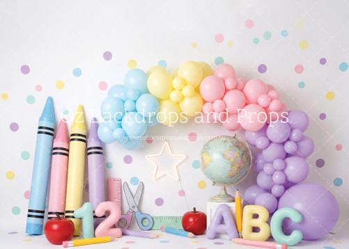 Pastel Crayon Balloons