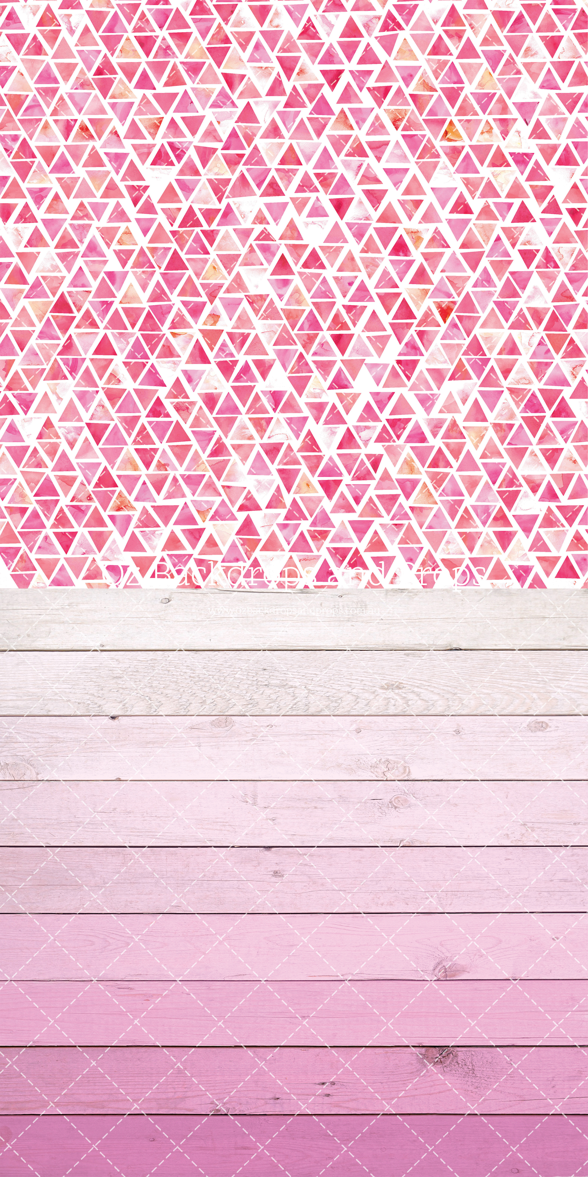 pink ombre chevron background