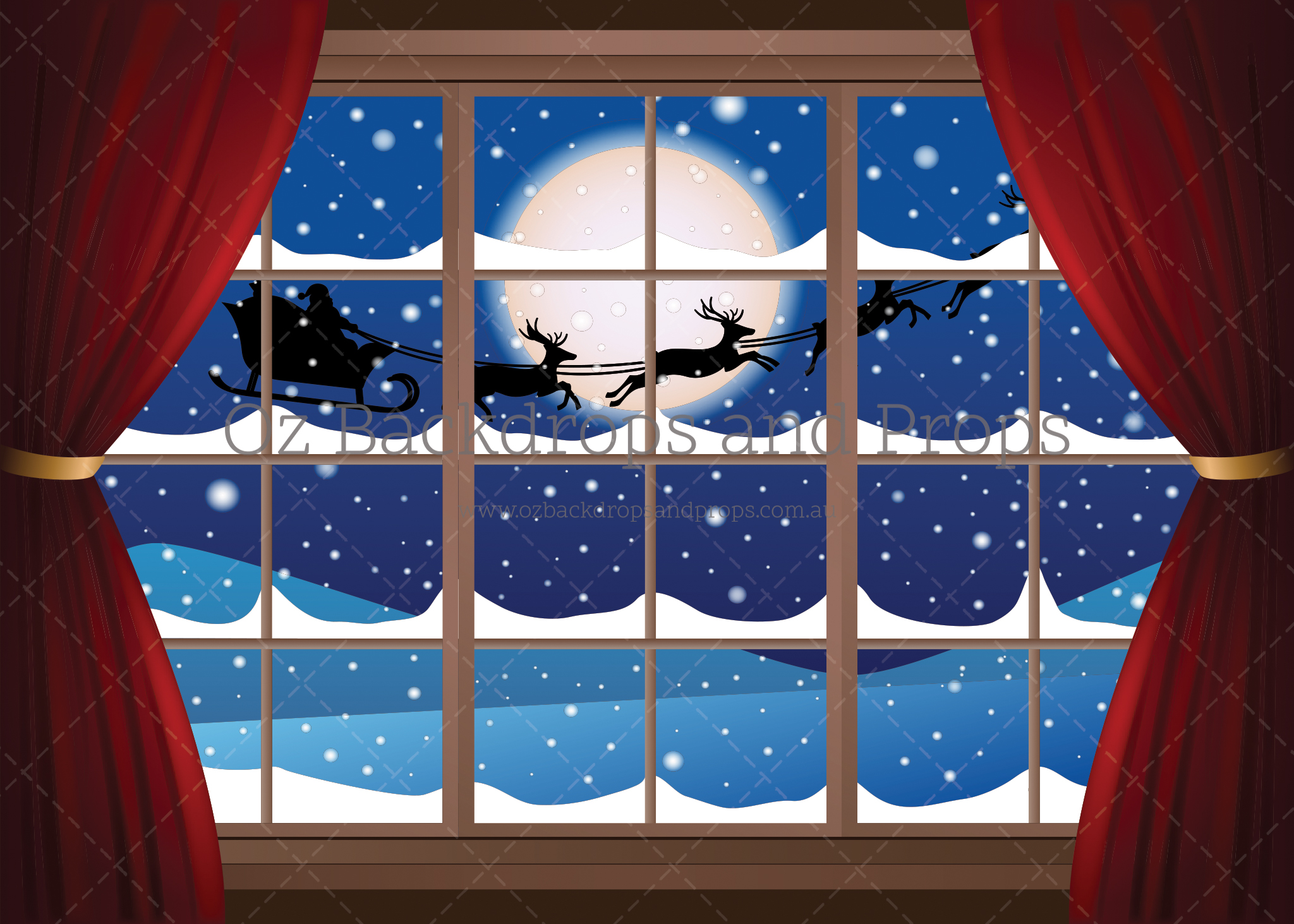 christmas curtains