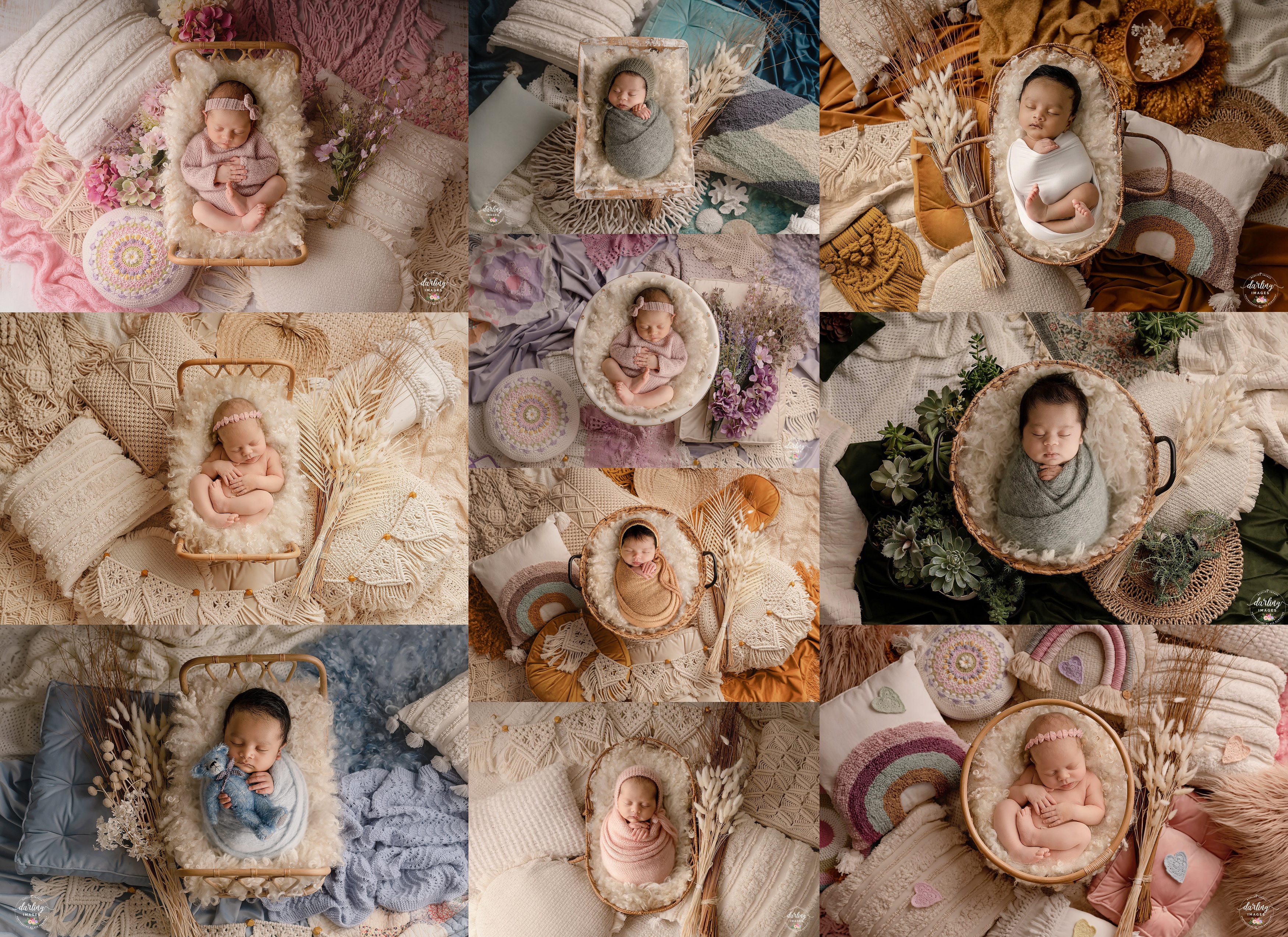 "The Ultimate Boho" Darling Collection Digital Backdrops