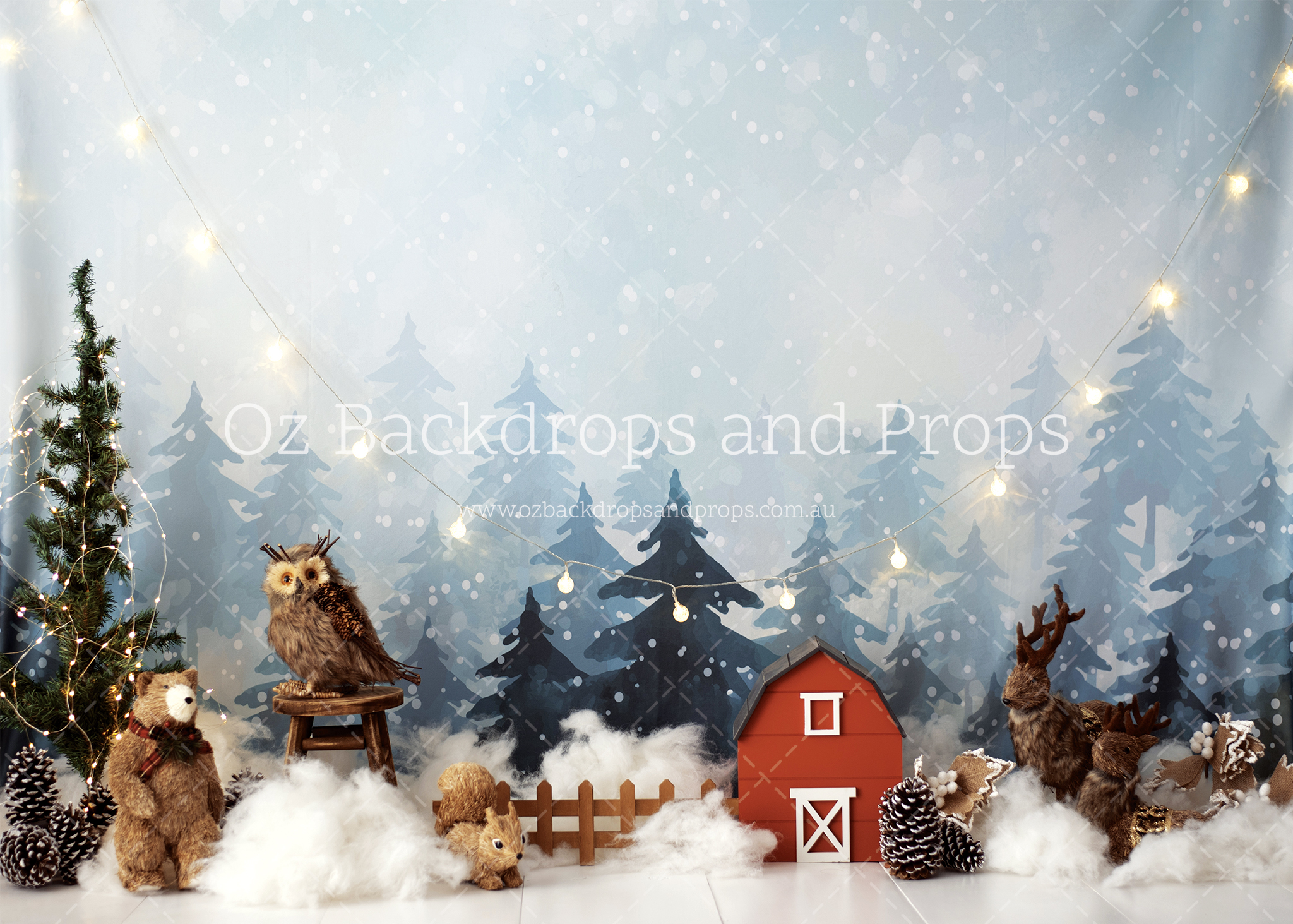 Winter Barn Lights - Oz Backdrops & Props