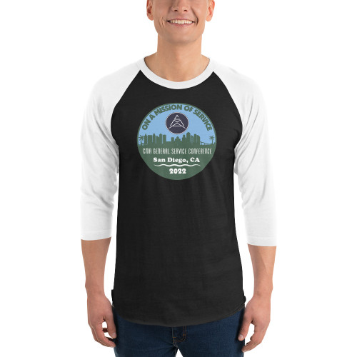 2022 General Service Conference 3/4 sleeve raglan shirt