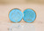 35 (Thirty five) Year Turquoise Enameled Anniversary
