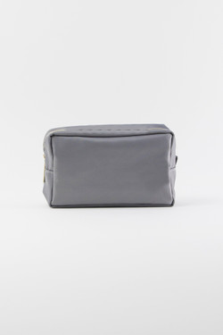 Nylon Makeup Bag - Gray