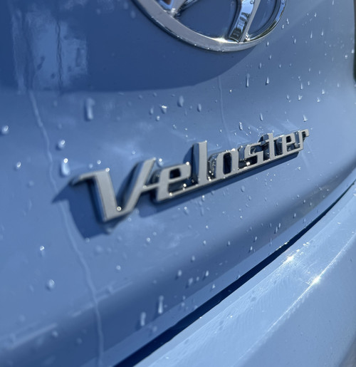 Vinyl Decal Overlay - Compatible with Hyundai Veloster 2019 - 2022 Rear "Veloster" Emblem