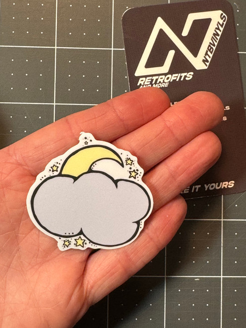 Cozy Moon - Laminated Sticker