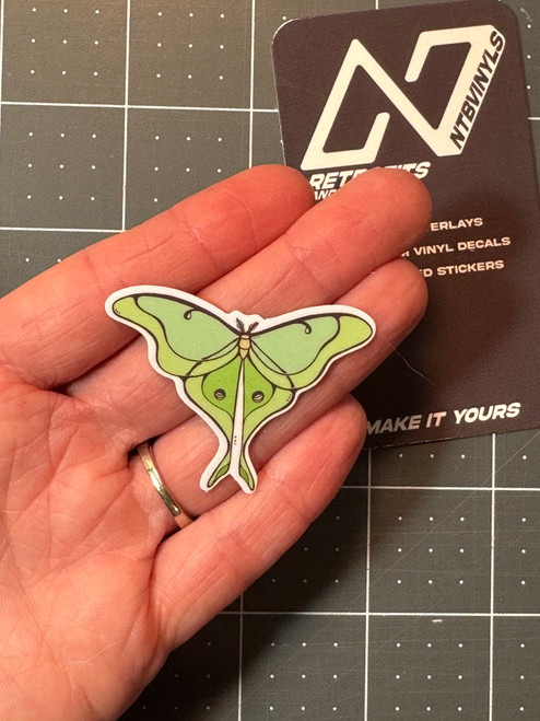 Moonmoth - Laminated Sticker