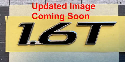 Vinyl Decal Overlay - Compatible with Hyundai Kona "1.6 T" Emblem  2024+