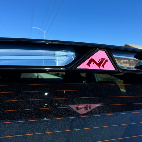 Rear Wing Decal Overlay Drippy N - Compatible with Hyundai Veloster N 2019-2022