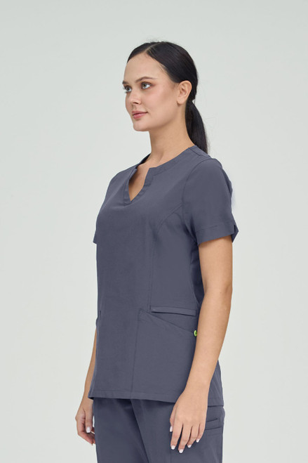 Scrubness Anna Curved Neck Scrub Top SN0029