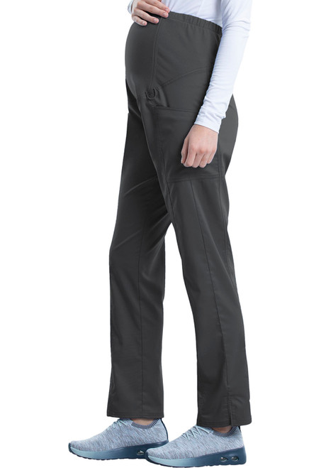 WW Revolution Tall Maternity Scrub Pants WW155T feature a soft knit belly panel, straight legs, cargo pockets, and a 33" inseam. These premium medical scrubs offer comfort and functionality for healthcare professionals. Durable design for lasting wear.