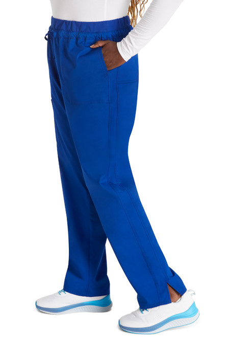 Discover the WW Revolution Petite Mid Rise Tapered Leg Drawstring Pant WW105P. These nurse scrubs offer an adjustable drawstring, elastic waistband, and storage pockets. Designed for comfort and style with a 28.5" petite inseam.