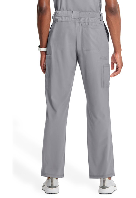 Infinity Short Men's Fly Front Pant CK200AS: modern fit, tapered leg, back elastic waistband. Durable with multiple pockets, perfect for busy healthcare pros.