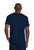Back view of WW Originals Ultra Men's Elevation 2-Pocket Top: 100% polyester, side vents, two patch pockets, 28.5" center back length. Functional and stylish medical scrub for nurses.