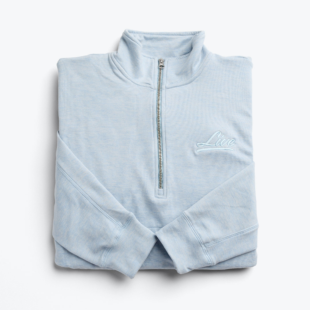 Green Script Logo Quarter Zip