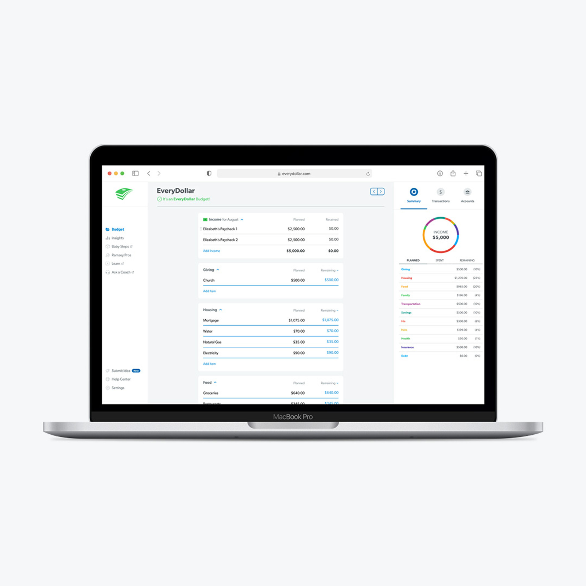 EveryDollar Budget App: Start Budgeting for Free