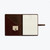 Image of the "Better Than I Deserve" Genuine Leather Padfolio, interior cover, showing an interior left pocket and a lined notepad on the right