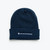 Back of Premium "Live" Beanie in Navy with "Live like No One Else" embroidered in white