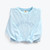 Folded Front of "Debt Free" Sweatshirt in Chambray