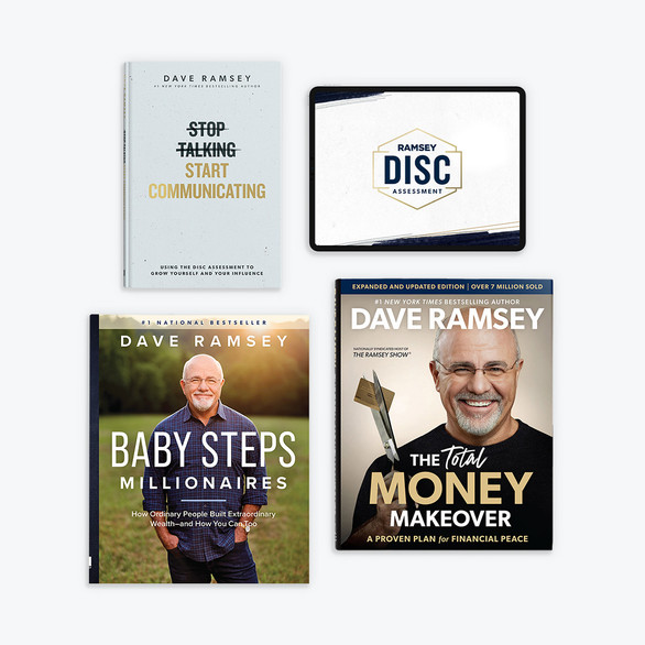 Image of Stop Talking, Start Communicating, Baby Steps Millionaires, The Total Money Makeover book, DISC assessment Book Covers