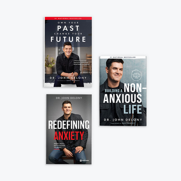 Image of front cover of Building a non-anxious life, Own your past change your future, and redefining anxiety