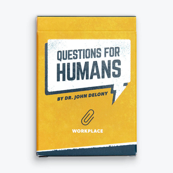 The front of the box for Questions for Humans: Workplace by Dr. John Delony The front of the box for Questions for Humans: Workplace by Dr. John Delony