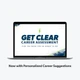 An image of a laptop with Ken Coleman's Get Clear Career Assessment - For Career Change - Now with Personalized Career Suggestions