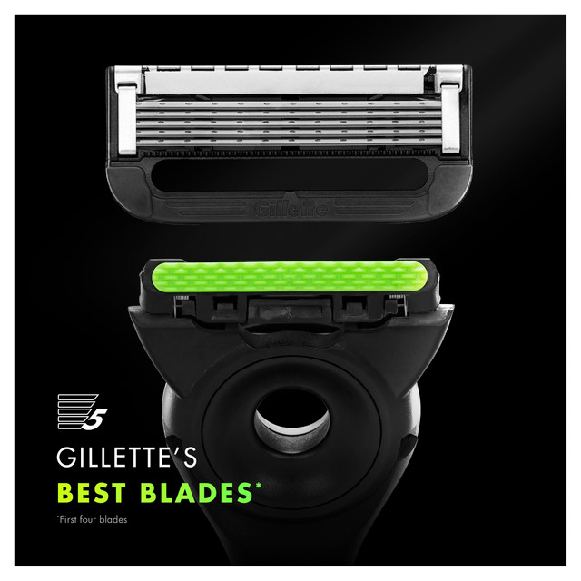 GilletteLabs with Exfoliating Bar Men’s Razor with 2 Blade Refills
