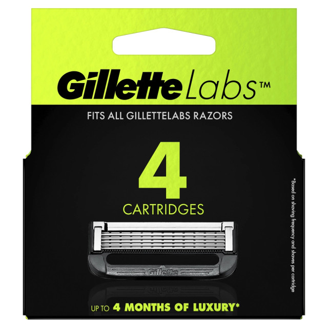 GilletteLabs with Exfoliating Bar Men’s Razor with 6 Blade Refills