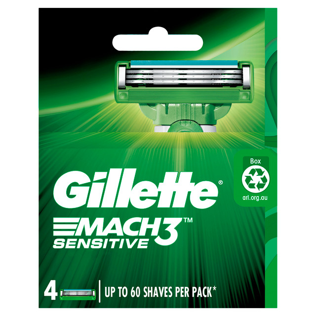 Gillette Mach3 Sensitive Razor Blade Refills